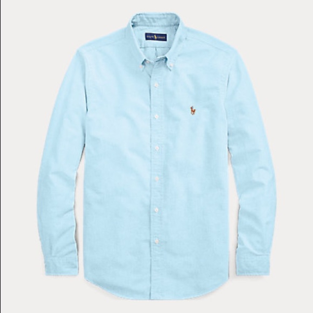 Ralph Lauren Aegean Blue Button Down - L